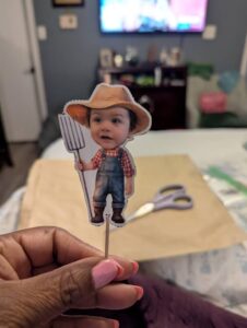 Custom Face Little Farmer Boy Cupcake Toppers review - Yvonne Cantu