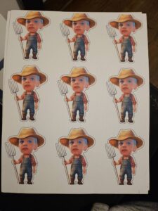 Custom Face Little Farmer Boy Cupcake Toppers review - kiriat Moore