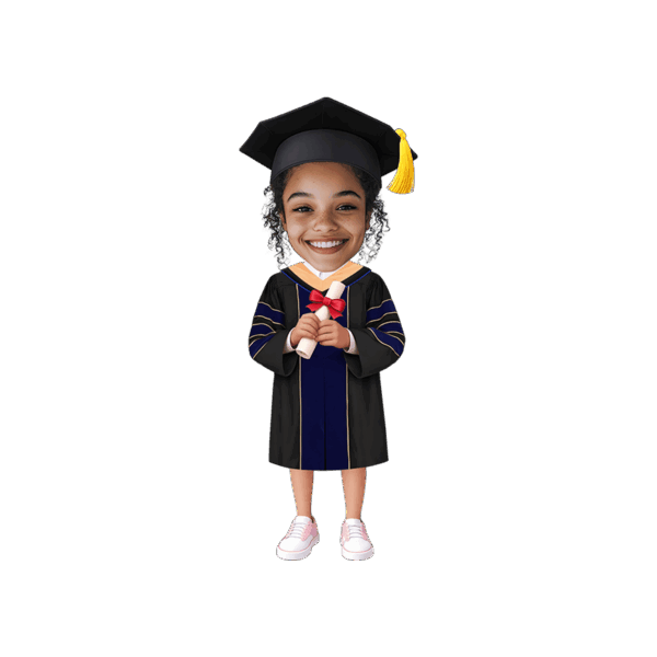 Signature Stand Girl - Doctor - Personalized Class of 2026 Graduation Face Cupcake Toppers