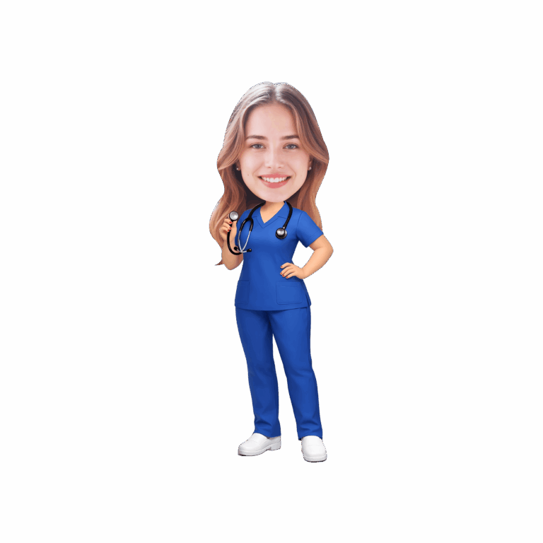 Custom Photo Nurse Cupcake Toppers - Medical Graduation & Doctor Party Decorations