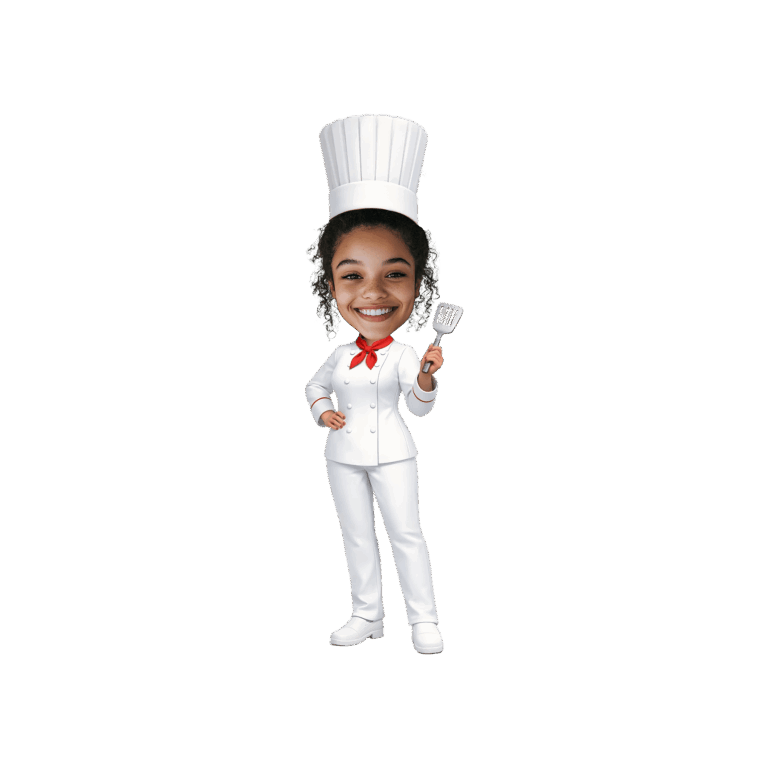Personalized Chef Photo Cupcake Toppers for Cooking Themed Birthday Parties