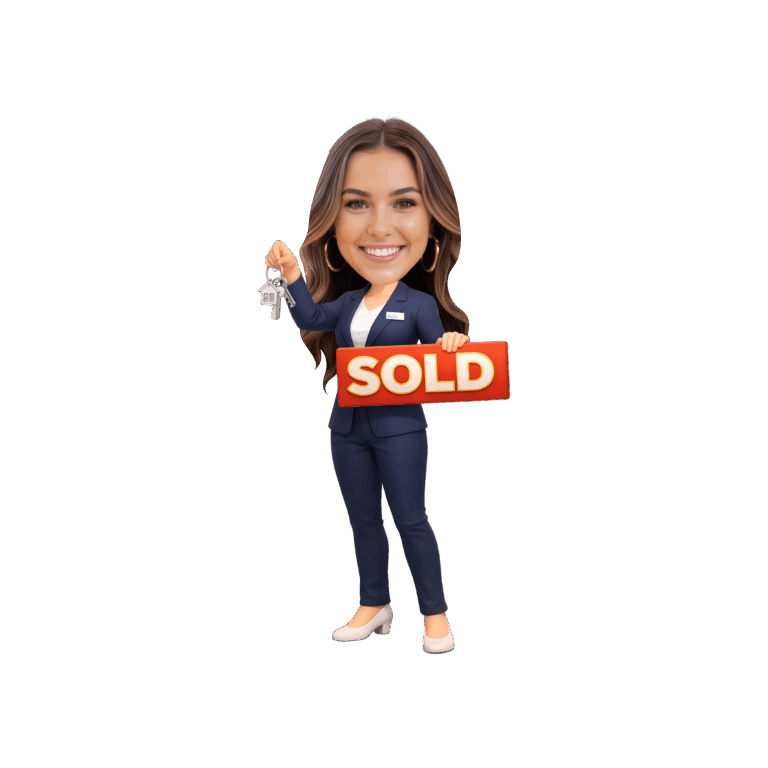 Custom Real Estate Agent Cupcake Toppers - Photo Face Sold Sign & Keys - Digital Download