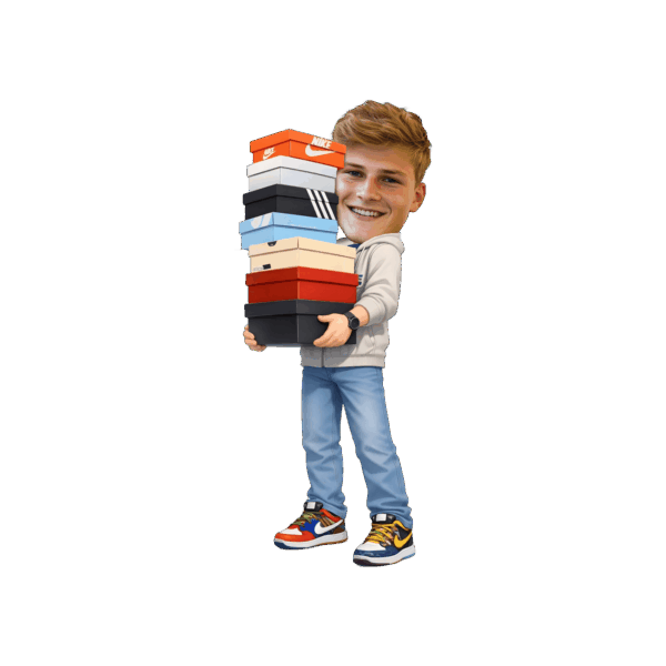 Custom Sneakerhead Birthday Cupcake Toppers - Printable Shoe Collector Photo Decor